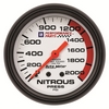 2-5/8" NITROUS PRESSURE, 0-2000 PSI, GM WHITE